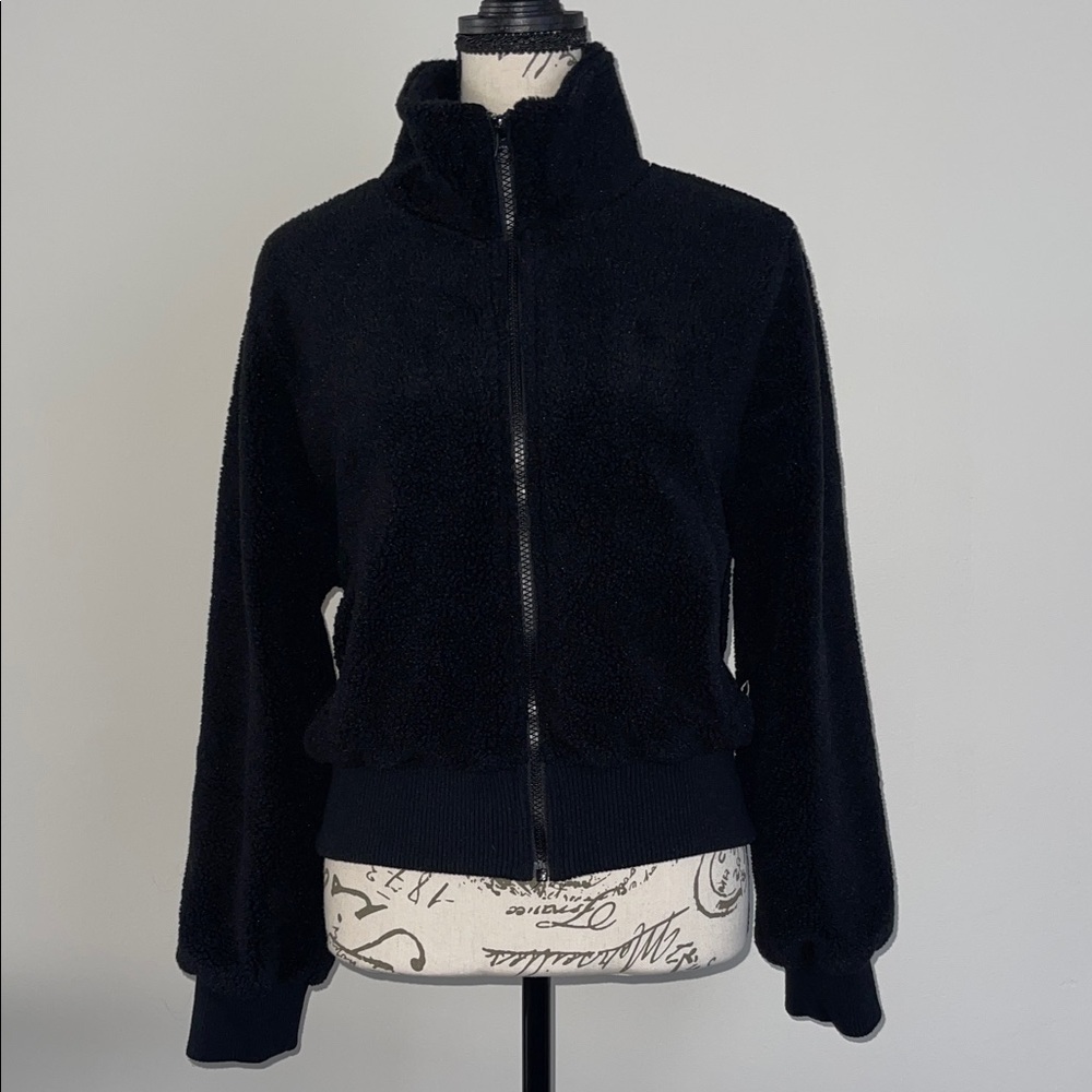 Aeropostale Black Teddy Jacket
